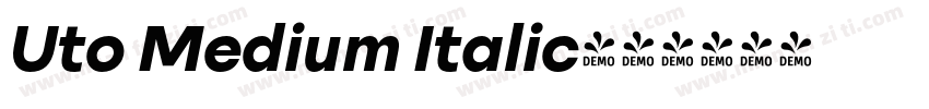 Uto Medium Italic字体转换